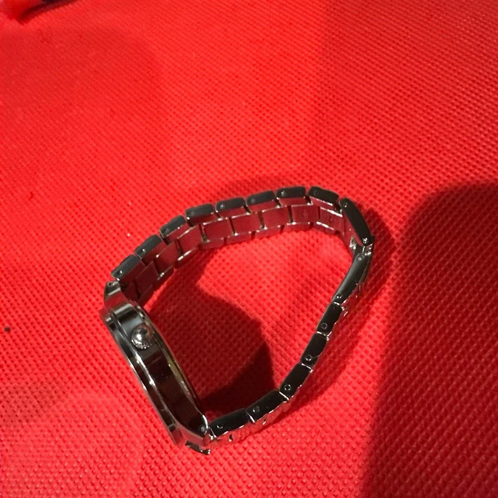 WORKING Anne klien diamond silver‎ watch ladies new battery